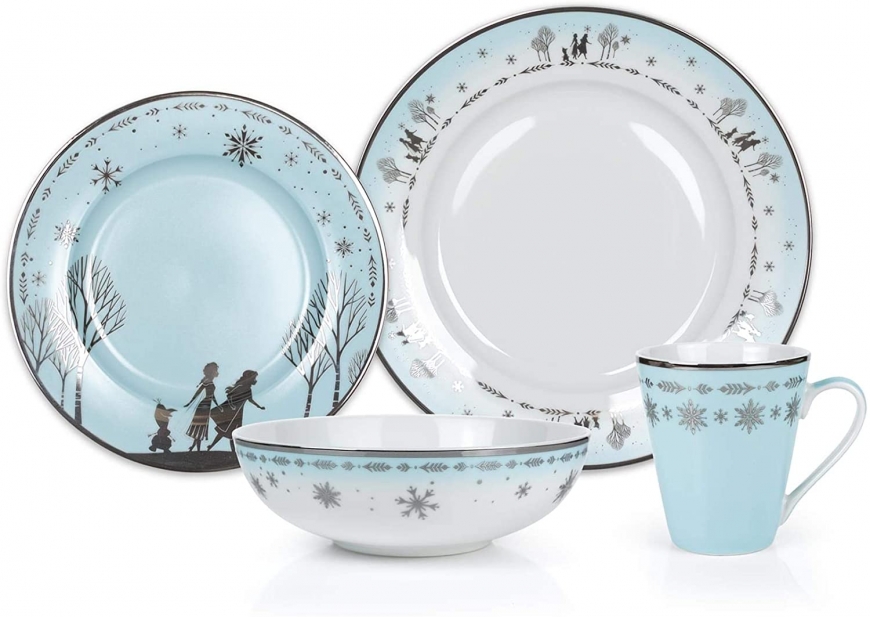 Frozen 2 Anna & Elsa Themed Dinnerware Dining Set Robe Factory