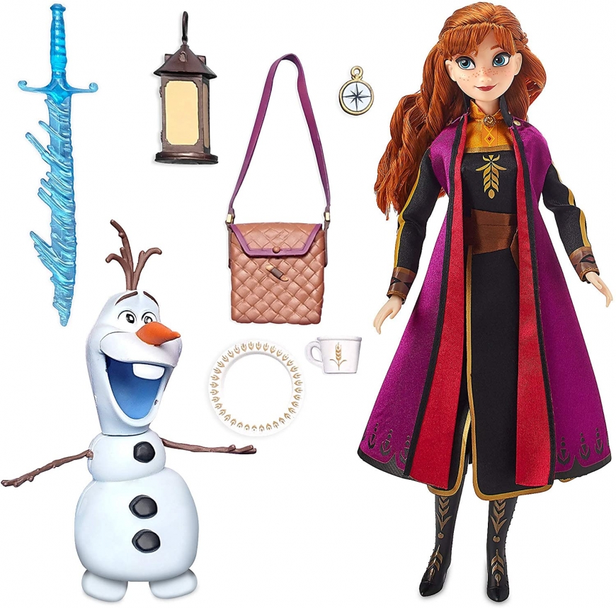 Disney Store Frozen 2 doll Anna with boat