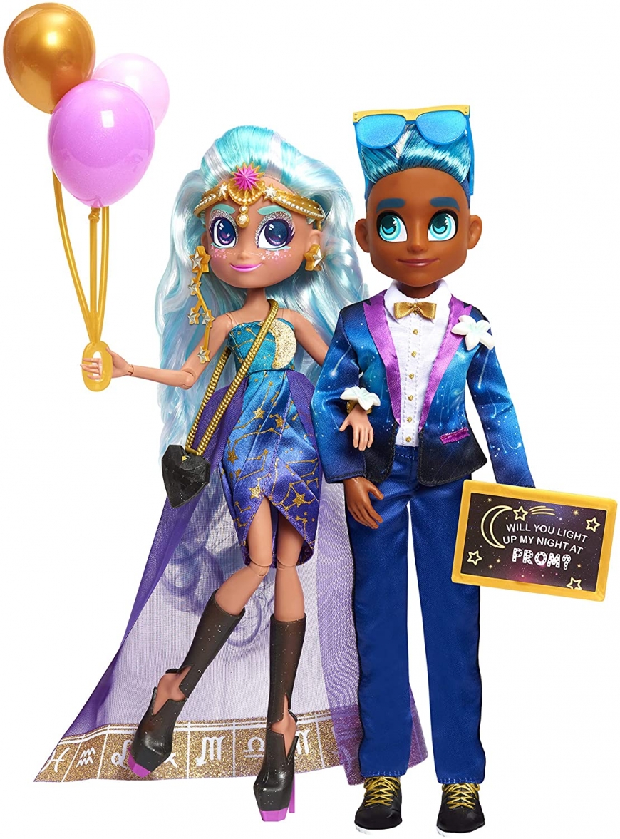 Hairdorables Hairmazing Prom Perfect 2-Pack Neila and Logan dolls