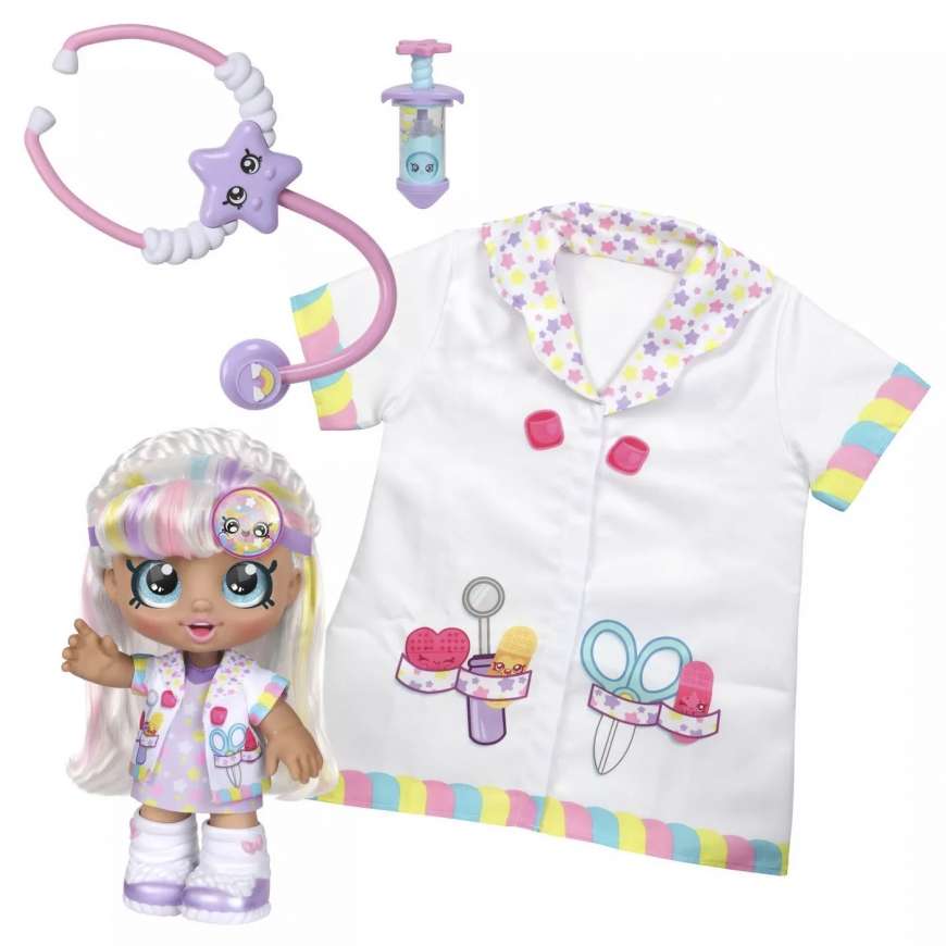 Kindi Kids Marsha Mellow Dress Up Doctor Coat doll