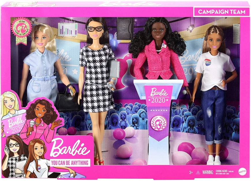 Barbie President Campaign Team Giftset with 4 dolls