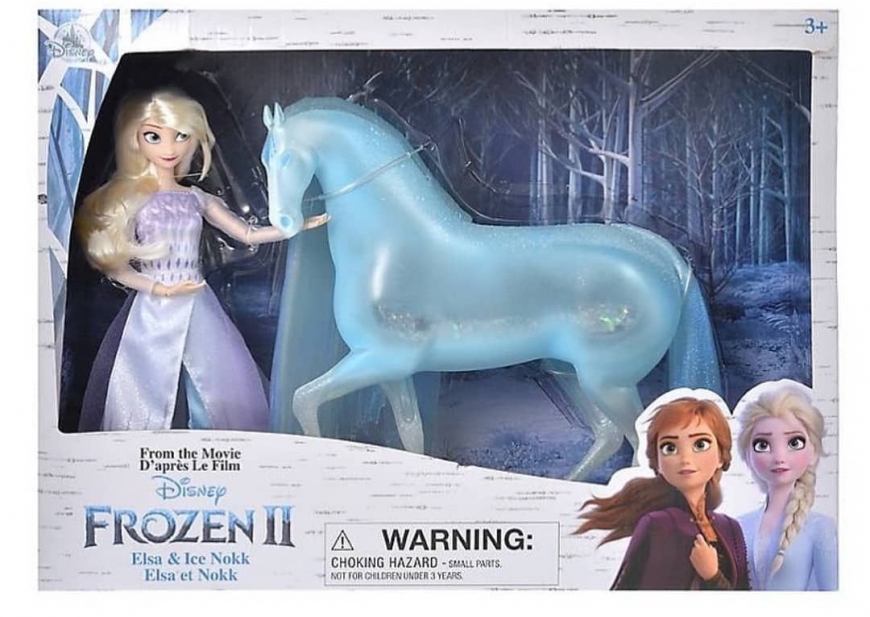 Frozen 2 disney store Elsa and Ice Nokk doll set