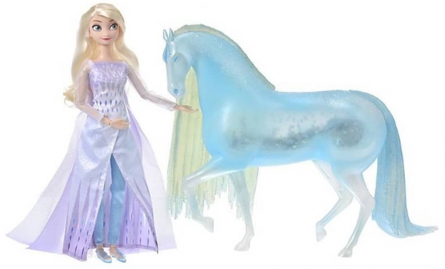 Frozen 2 disney store Elsa and Ice Nokk doll set