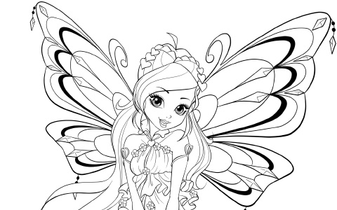 Winx Club season 8 Enchantix coloring pages