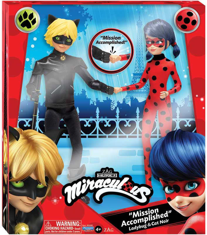 Miraculous Ladybug and Cat Noir doll set 2020