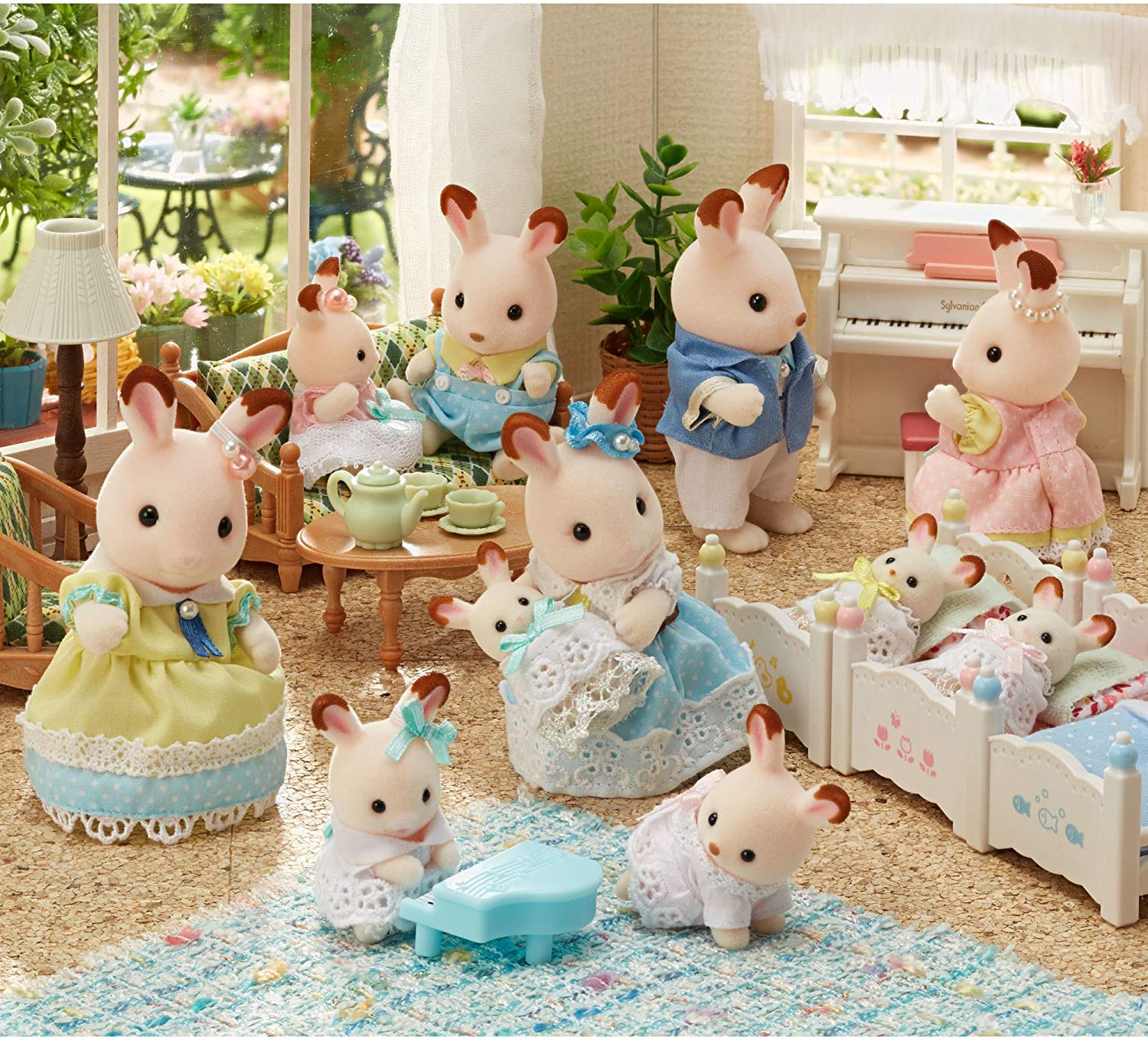 EPOCH Sylvanian Families Deluxe Celebration Home Gift Set Limited Set New 