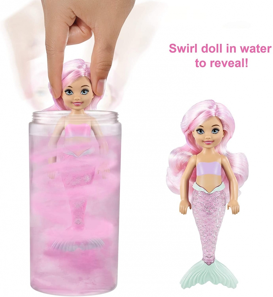 Barbie Color Reveal Mermaid Chelsea dolls