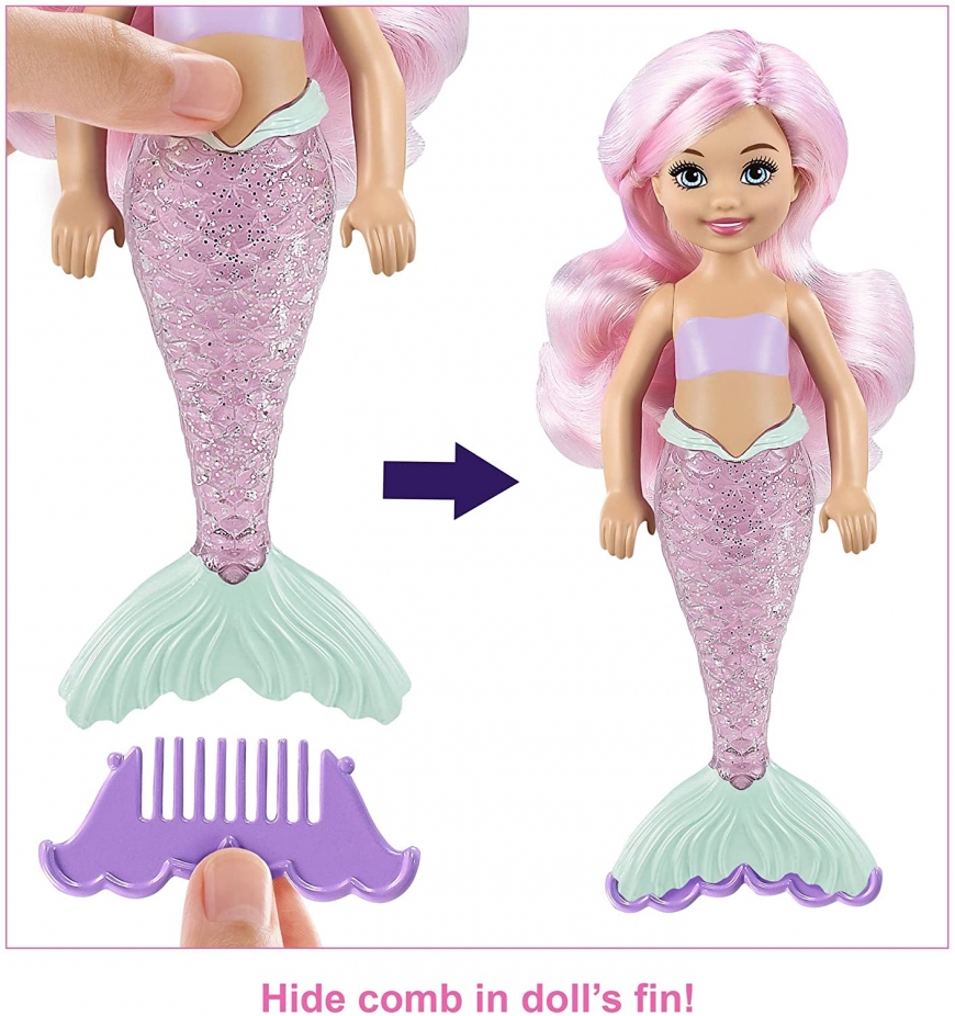 Barbie Color Reveal Mermaid Chelsea dolls