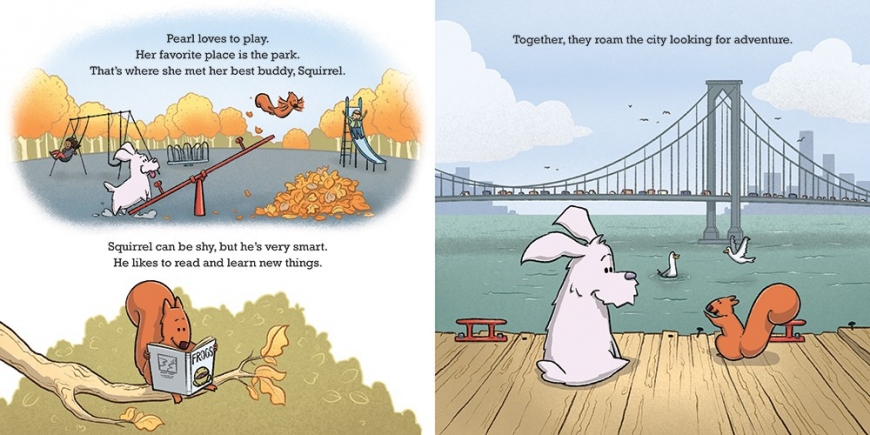 Pearl and Squirrel Give Thanks - adorable picture book perfect for Thanksgiving