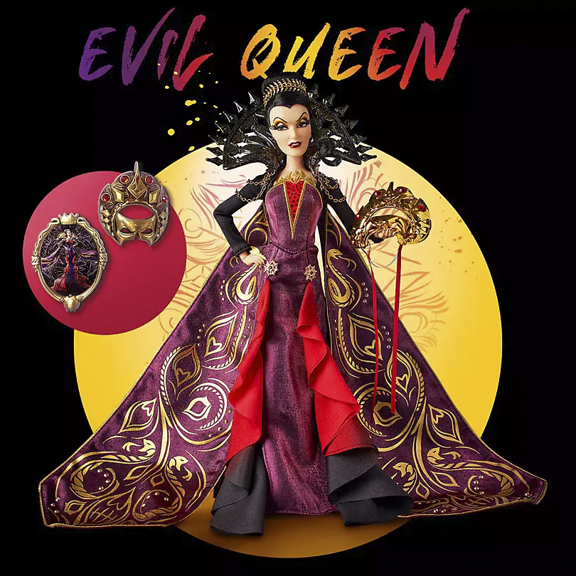 Limited Edition Disney Villains Designer Midnight Masquerade Evil Queen with pins