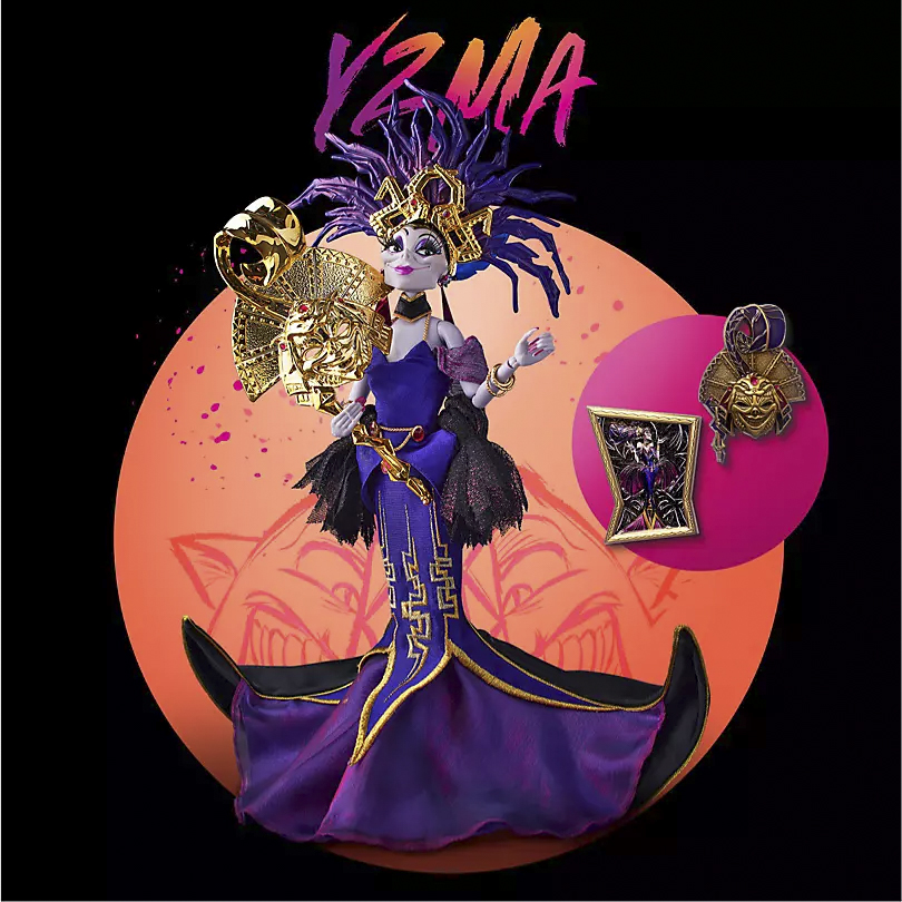 Limited Edition Disney Villains Designer Midnight Masquerade Yzma with pins