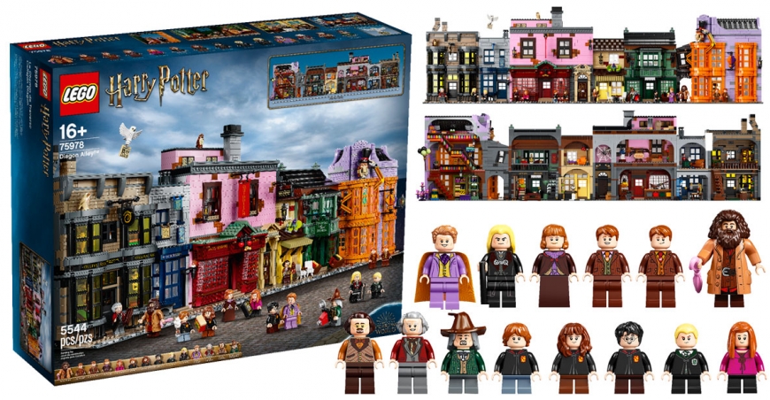 Huge LEGO Harry Potter Diagon Alley 75978 set 2020