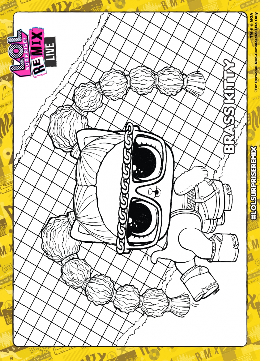 LOL Surprise Remix Coloring Pages