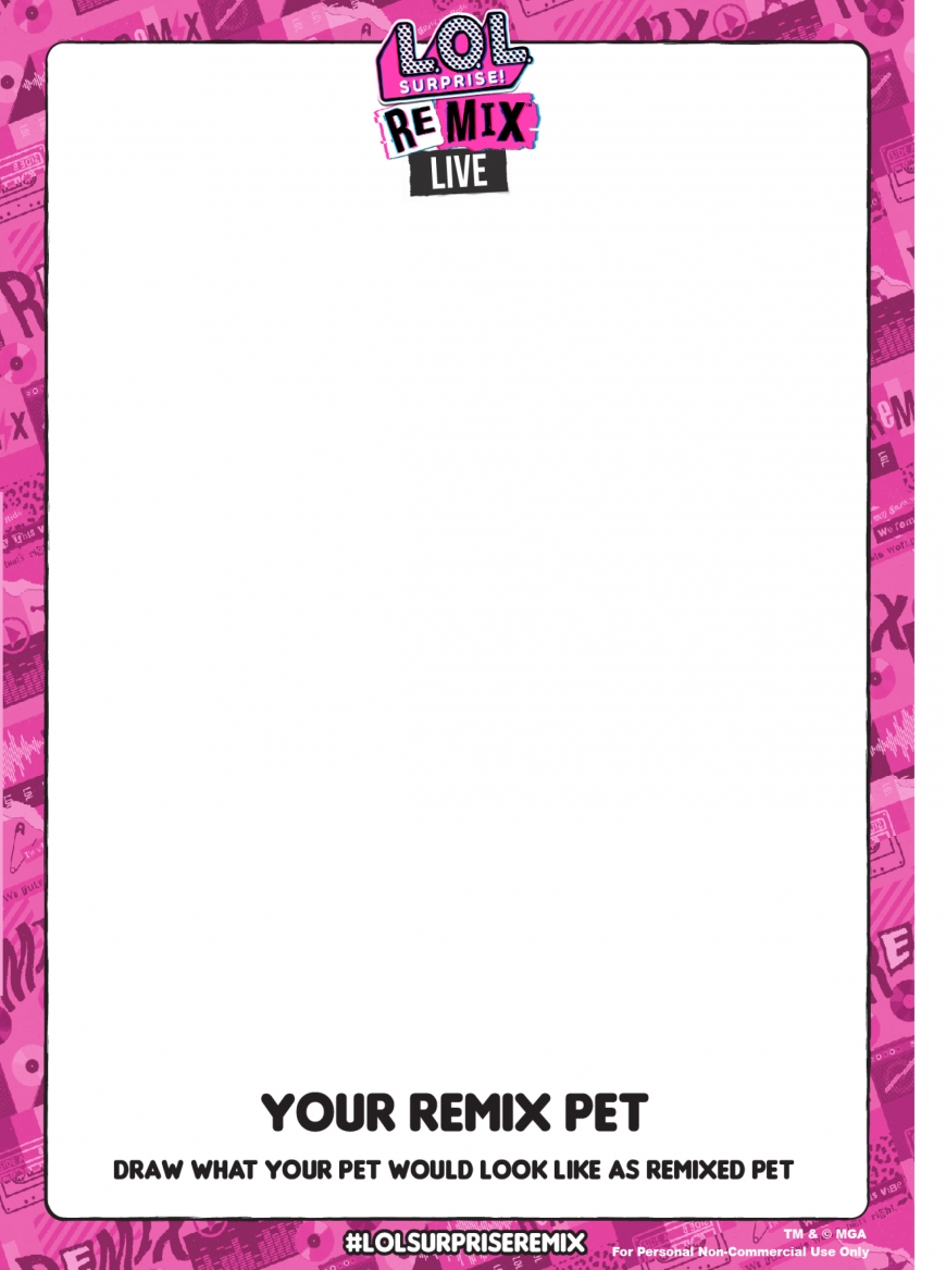 LOL Surprise Remix activity pages