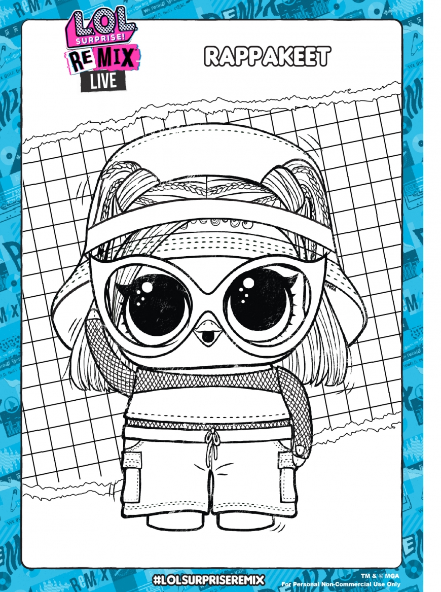 LOL Surprise Remix Coloring Pages