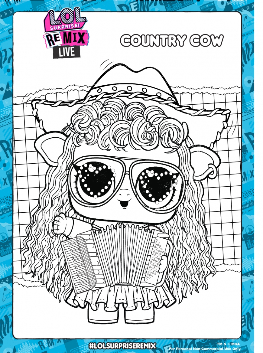 LOL Surprise Remix Coloring Pages