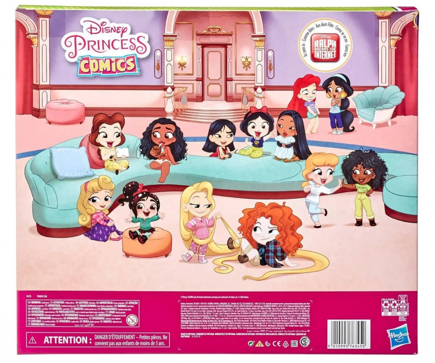 Disney Princess Comics Minis Comfy Squad Collection Pack with 12 dolls