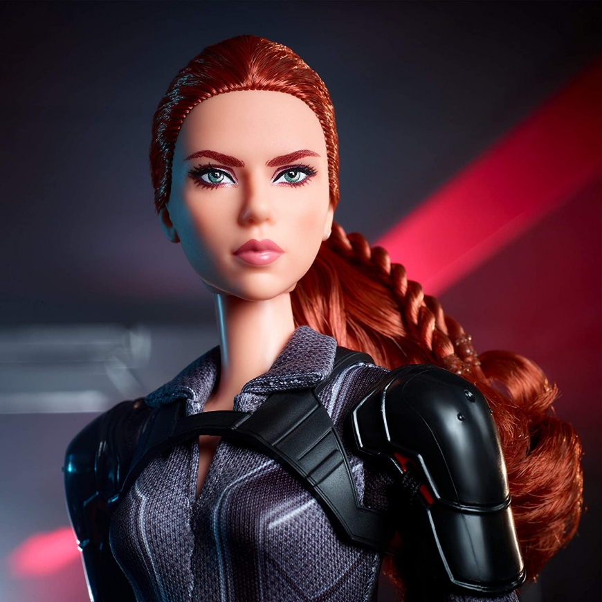 Collector Barbie Black Widow Doll 2020 in black suit