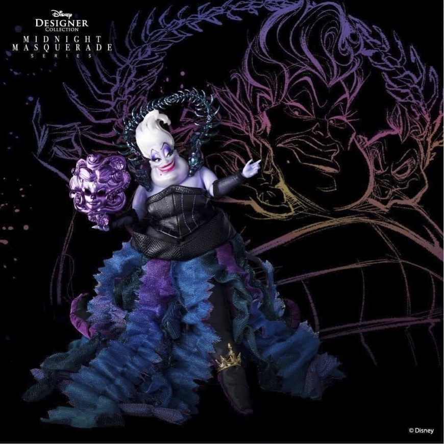 Disney Designer Villains Midnight Masquerade Collection Ursula doll