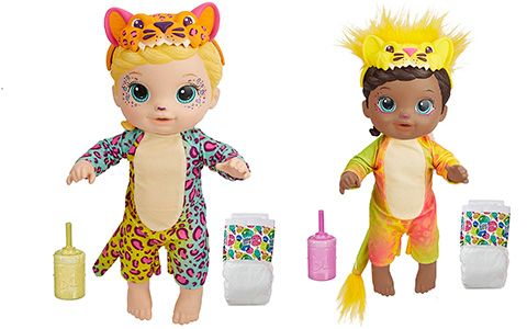 Baby Alive Rainbow Wildcats dolls