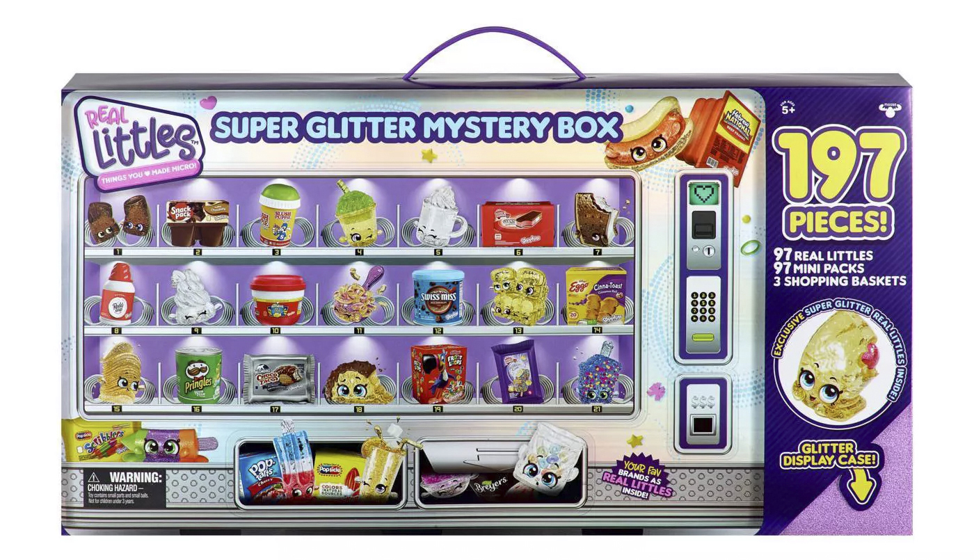 Shopkins Real Littles Super Glitter Mystery Box with 197 Pieces 