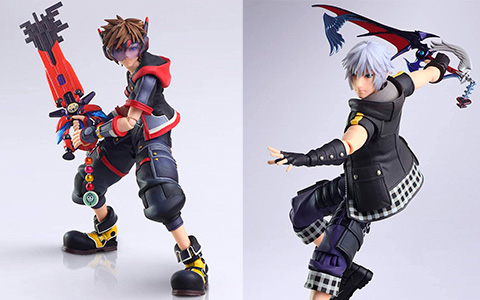 Kingdom Hearts III Bring Arts Sora, Riku, Terra and Aqua actions figures from Square Enix