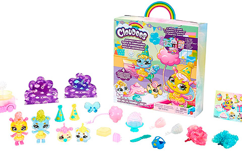 Mattel Cloudees Birthday Party and Beach Party play sets