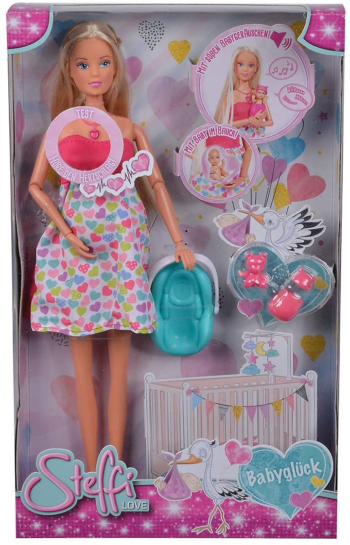 Steffi Love Baby Lucky Pregnant Doll with Baby