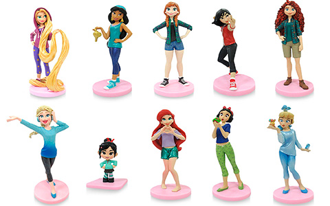 Disney Store Ralph Breaks the Internet Mega Figure Set with Comfy Princess figures