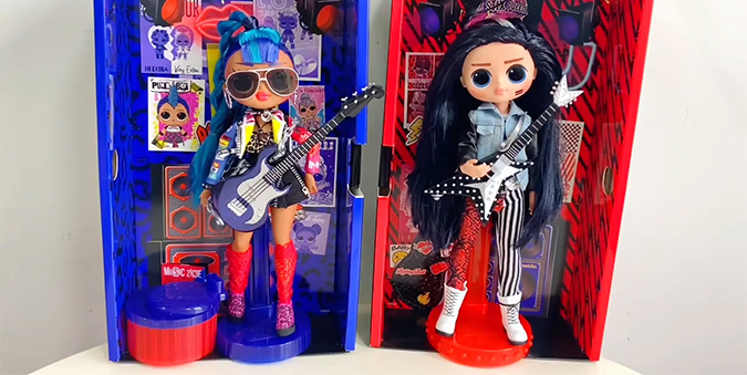 LOL OMG Remix Rocker Boi and Punk Grrrl 2 Pack unboxing