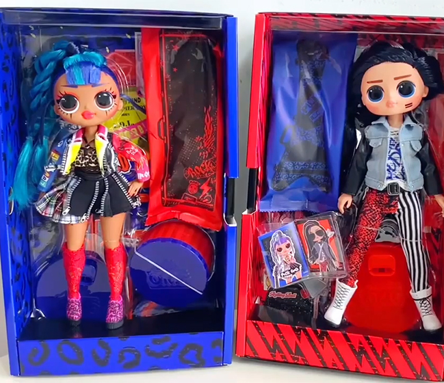 LOL OMG Remix Rocker Boi and Punk Grrrl 2 Pack unboxing