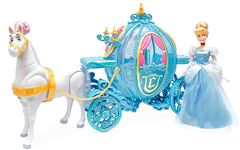 New Disney Store Cinderella Classic Doll Deluxe Gift Set with carriage