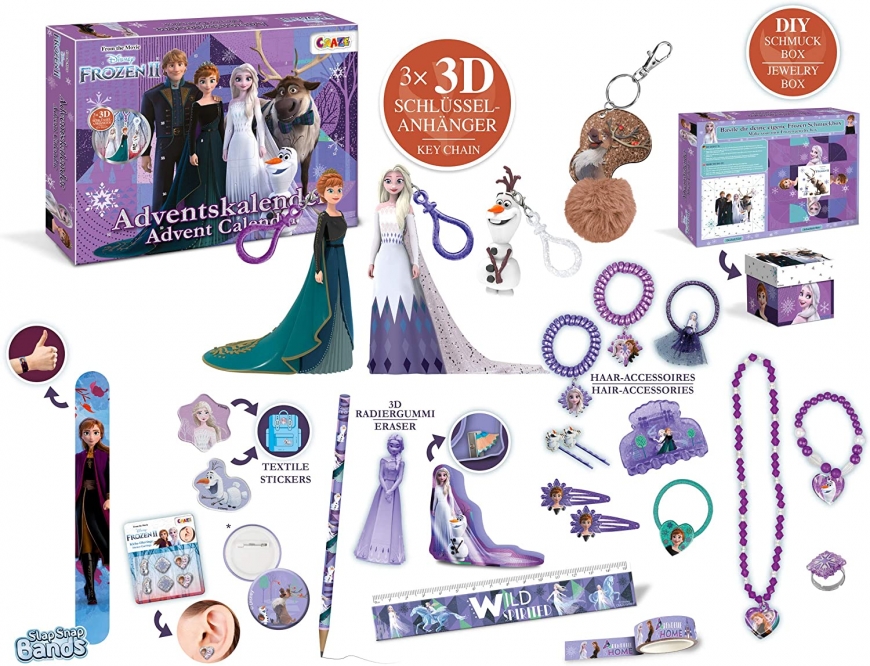 Frozen 2 Advent Calendar 2020 figure key chans