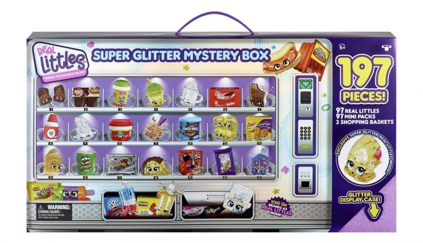Shopkins Real Littles Super Glitter Mystery Box with 197 Pieces