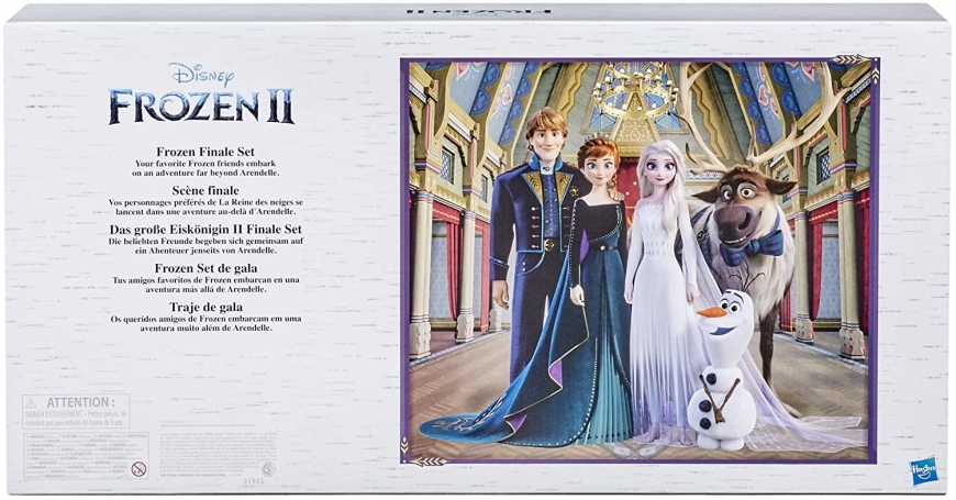 Frozen 2 Finale Set, with Anna, Elsa, Kristoff, Olaf and Sven dolls in new outfits