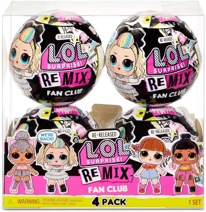 LOL Surprise Remix Fan Club 4 pack