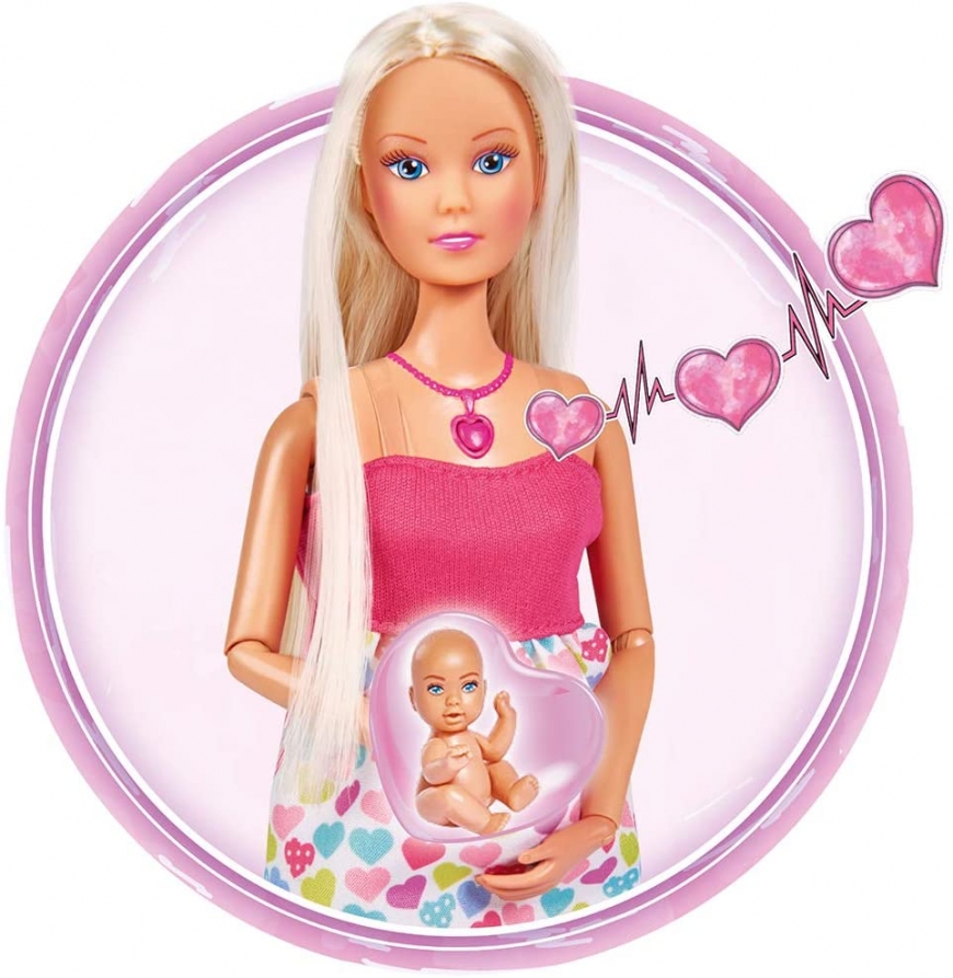 Steffi Love Baby Lucky Pregnant Doll with Baby