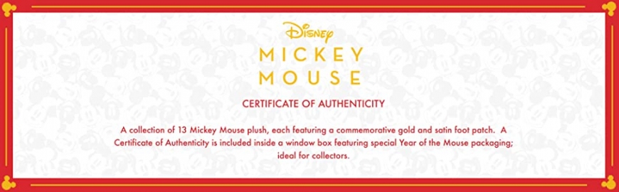 Disney Year of the Mouse limited edition plush pack