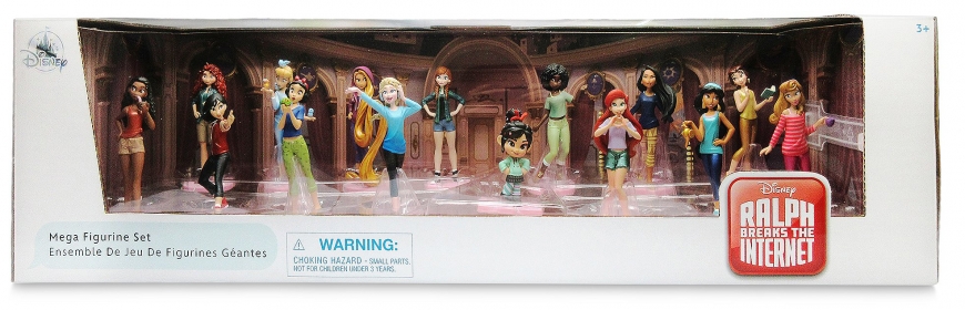 Disney Store Ralph Breaks the Internet Mega Figure Set with Comfy Princess figures