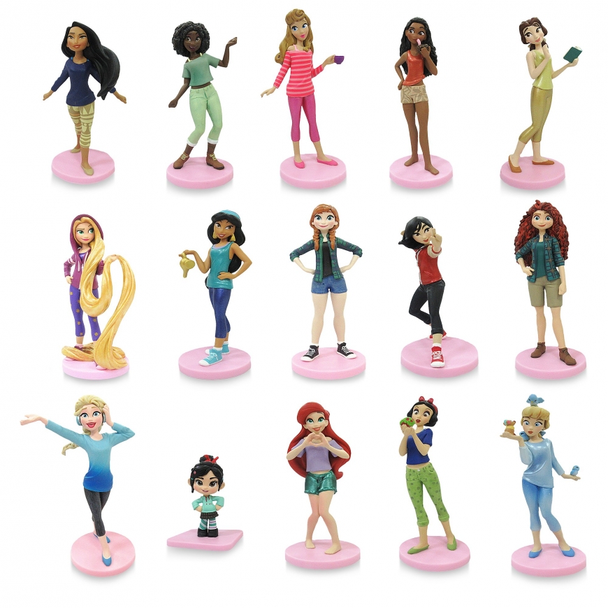 Disney Store Ralph Breaks the Internet Mega Figure Set with Comfy Princess figures