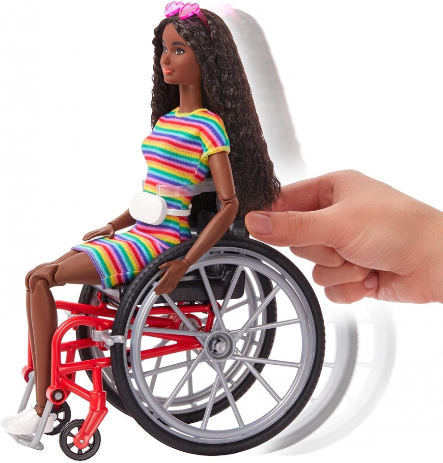 Brunette Barbie Wheelchair Doll 2021