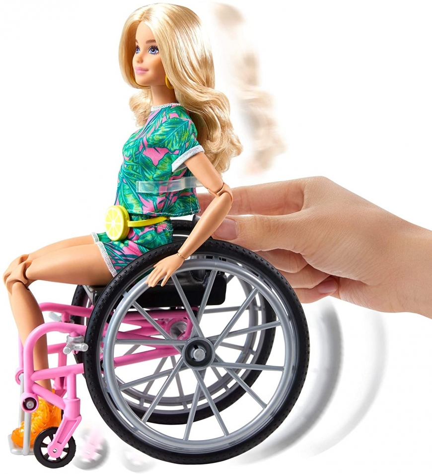 Blonde Barbie Wheelchair Doll 2021