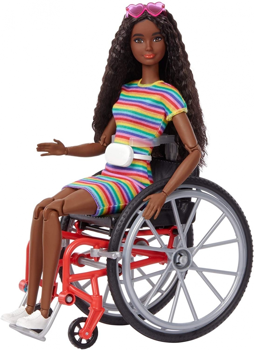 Brunette Barbie Wheelchair Doll 2021