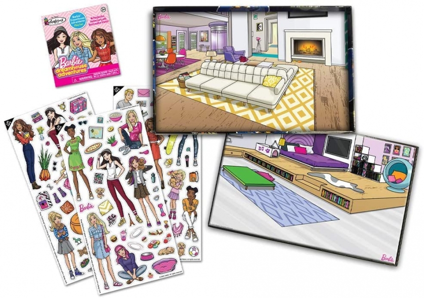 Colorforms Playset Barbie stickers