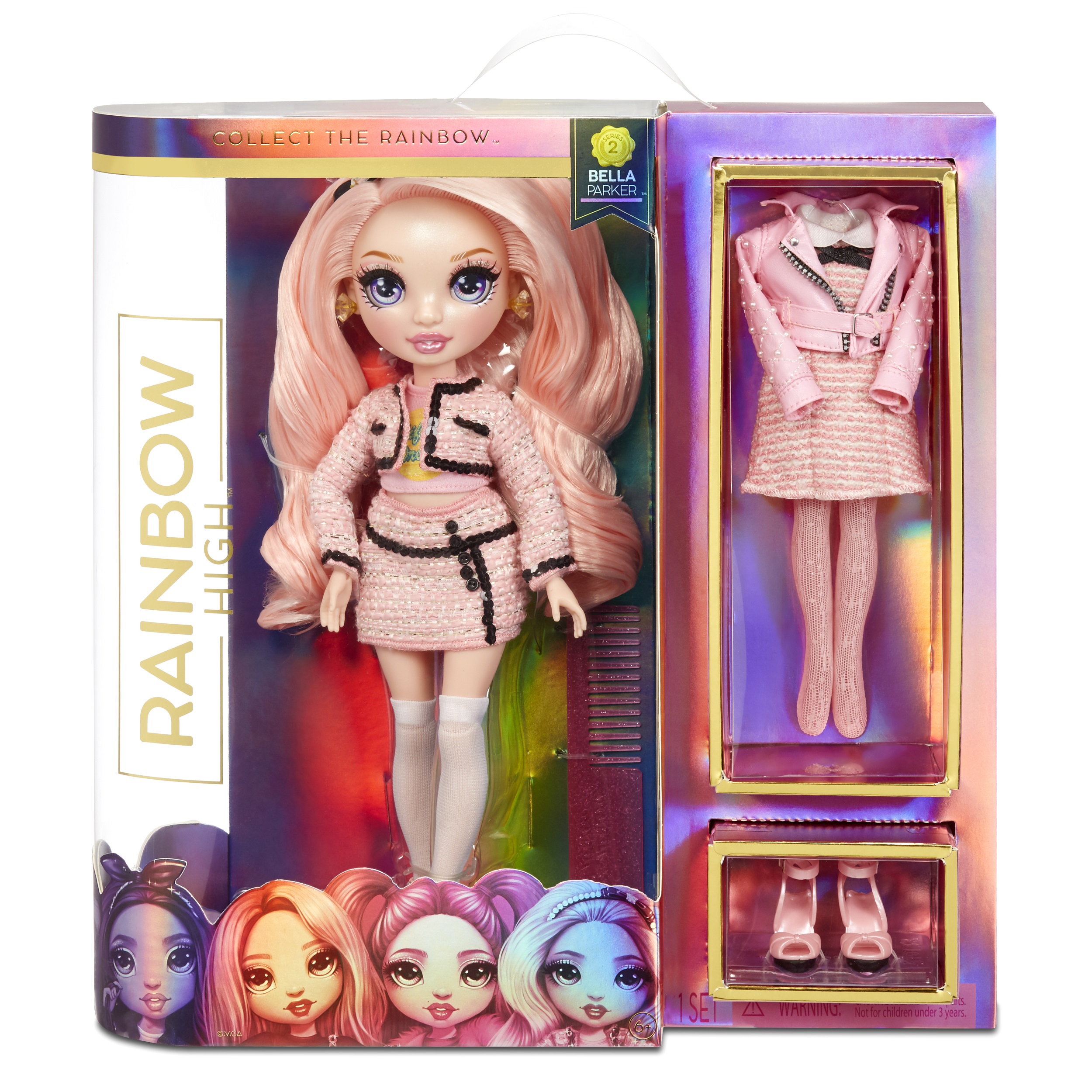 Rainbow High Series 2 Bella Parker pink doll 