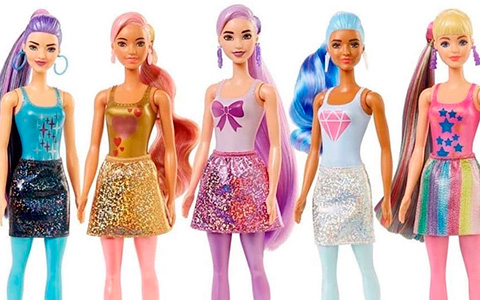 Barbie Color Reveal Shimmer Series dolls
