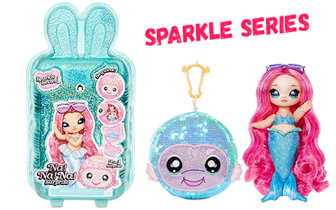 Na Na Na Surprise Sparkle series 1: Mermaid, Dolphin, Whale, Duck, Penguin and Parrot