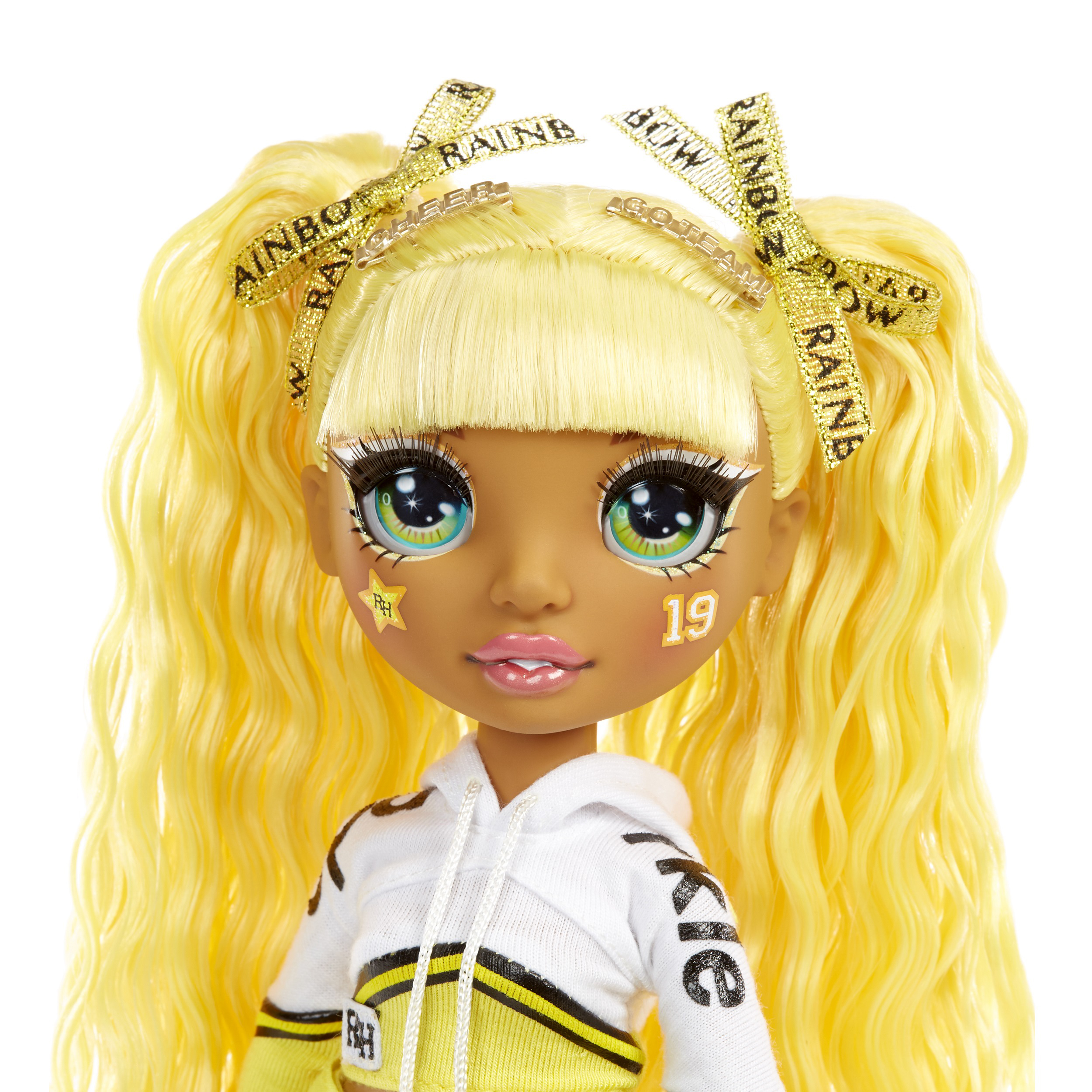 Rainbow High Cheer Jade Hunter – Cheerleader Fashion Doll, 2 Pom