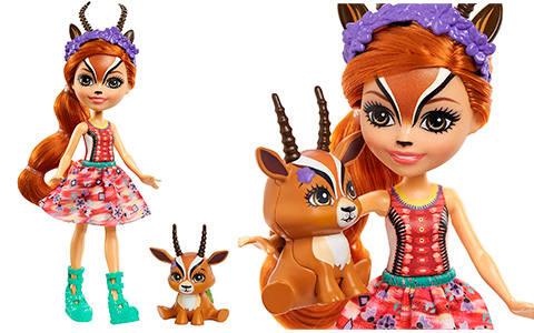 Enchantimals Sunny Savanna Doll Ofelia Ostrich Kamilla Kangaroo Royap  Deanna Dragon Family Brystal Bunny Playset Doll Girl Gift