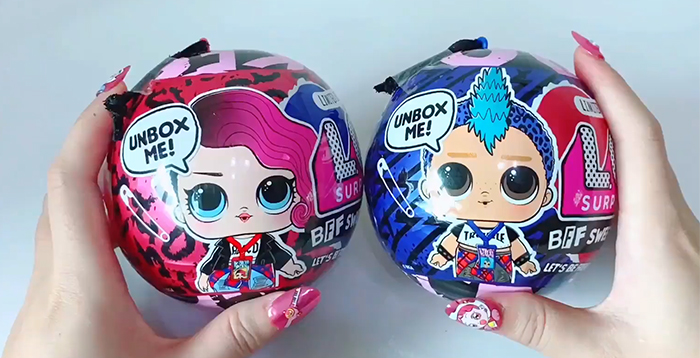 LOL Surprise Limited Edition BFF Sweethearts Punk Boi and Rocker dolls